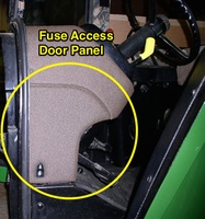 Fuse Access Door Panel - John Deere 55/60 Series - Tractor Interior  Upholstery LLC